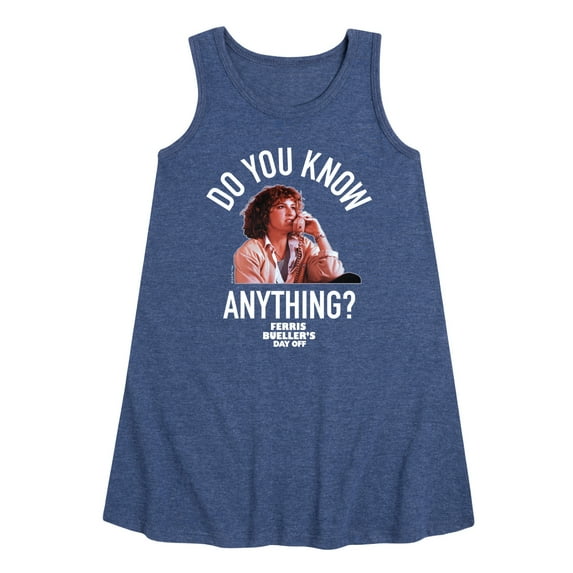 Ferris Bueller's Day Off - Do You Know Anything - Toddler and Youth Girls A-line Dress