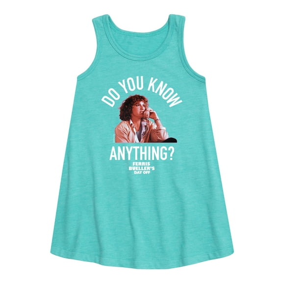 Ferris Bueller's Day Off - Do You Know Anything - Toddler and Youth Girls A-line Dress