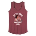 thumbnail image 1 of Ferris Bueller's Day Off - Do You Know Anything - Women's Racerback Tank Top, 1 of 5