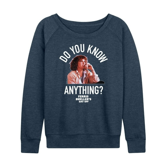 Ferris Bueller's Day Off - Do You Know Anything - Women's Short Sleeve Graphic T-Shirt