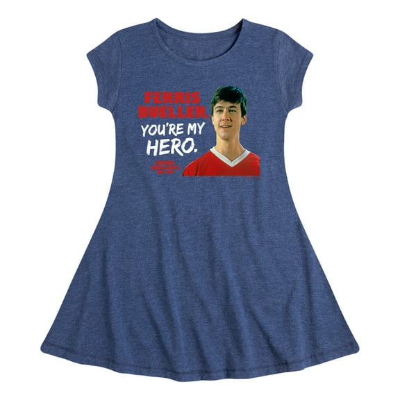Ferris Bueller's Day Off - Ferris My Hero - Toddler And Youth Girls Fit And Flare Dress