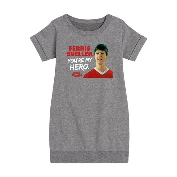 Ferris Bueller's Day Off - Ferris My Hero - Toddler And Youth Girls Fleece Dress