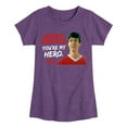 thumbnail image 1 of Ferris Bueller's Day Off - Ferris My Hero - Toddler And Youth Girls Short Sleeve Graphic T-Shirt, 1 of 5
