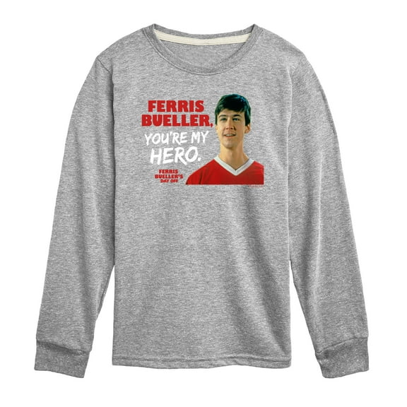 Ferris Bueller's Day Off - Ferris My Hero - Toddler And Youth Long Sleeve Graphic T-Shirt
