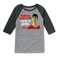 thumbnail image 1 of Ferris Bueller's Day Off - Ferris My Hero - Toddler And Youth Raglan Graphic T-Shirt, 1 of 4