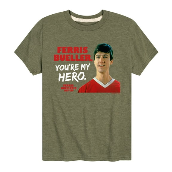 Ferris Bueller's Day Off - Ferris My Hero - Toddler And Youth Short Sleeve Graphic T-Shirt