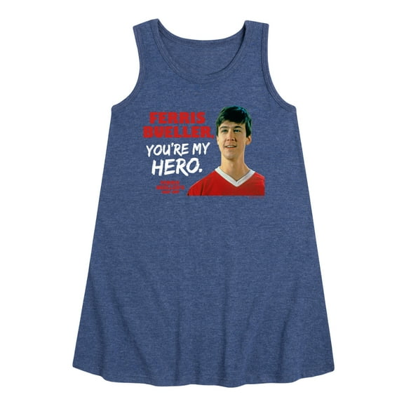 Ferris Bueller's Day Off - Ferris My Hero - Toddler and Youth Girls A-line Dress