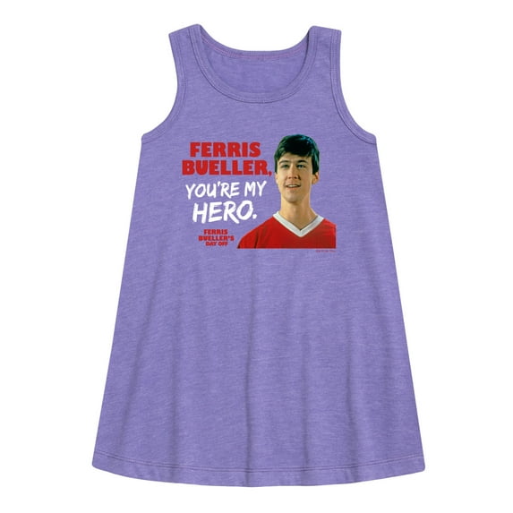 Ferris Bueller's Day Off - Ferris My Hero - Toddler and Youth Girls A-line Dress