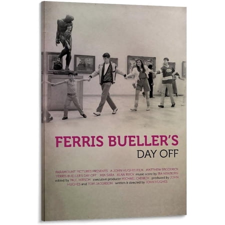 Ferris Bueller's Day Off Film Vintage Classic Movie Posters Canvas Poster Oscar Movies Wall Art Posters for Room Posters for Living Room Bedroom Decoration 12x18inch(30x45cm) Unframe-style