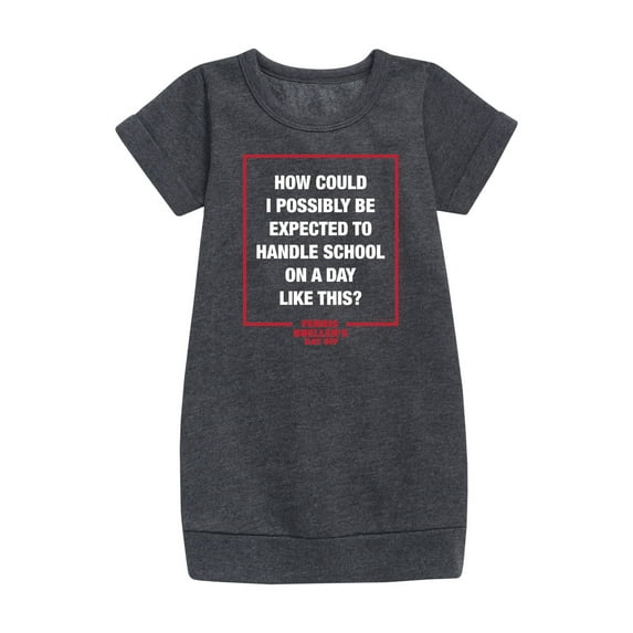 Ferris Bueller's Day Off - How Could I Possibly - Toddler And Youth Girls Fleece Dress