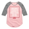 thumbnail image 1 of Ferris Bueller's Day Off - How Could I Possibly - Toddler And Youth Girls Raglan Graphic T-Shirt, 1 of 4