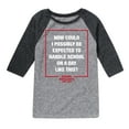 thumbnail image 1 of Ferris Bueller's Day Off - How Could I Possibly - Toddler And Youth Raglan Graphic T-Shirt, 1 of 5