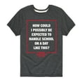 thumbnail image 1 of Ferris Bueller's Day Off - How Could I Possibly - Toddler And Youth Short Sleeve Graphic T-Shirt, 1 of 5