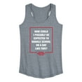 thumbnail image 1 of Ferris Bueller's Day Off - How Could I Possibly - Women's Racerback Tank Top, 1 of 5