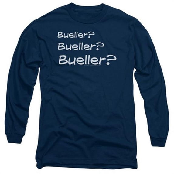 Ferris Bueller's Day Off Men's Bueller? Long Sleeve Navy