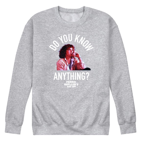 Ferris Bueller's Day Off - Movie Quotes - Men's Crew Neck Fleece Pullover