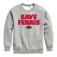 thumbnail image 1 of Ferris Bueller's Day Off - Save Ferris - Toddler And Youth Crewneck Fleece Sweatshirt, 1 of 5