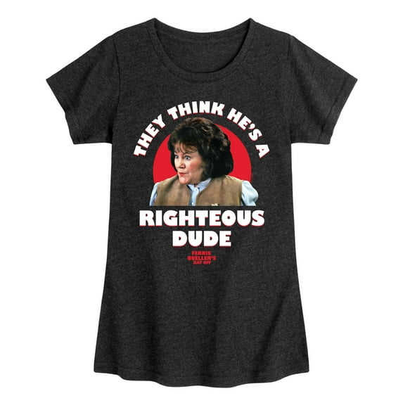 Ferris Bueller's Day Off - Righteous Dude - Toddler And Youth Girls Short Sleeve Graphic T-Shirt