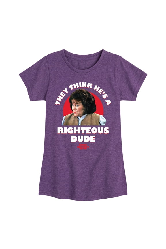 - Righteous Dude - Toddler And Youth Girls Short Sleeve Graphic T-Shirt