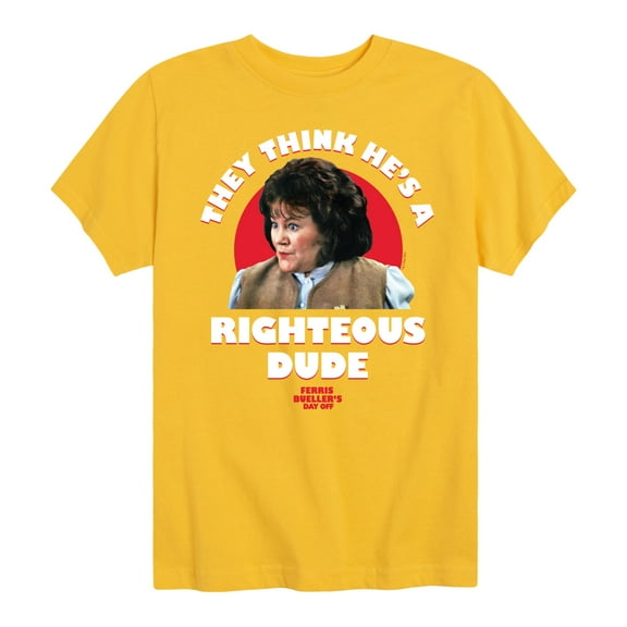 Ferris Bueller's Day Off - Righteous Dude - Toddler And Youth Short Sleeve Graphic T-Shirt