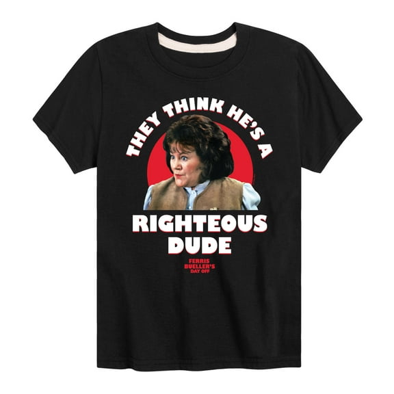 Ferris Bueller's Day Off - Righteous Dude - Toddler And Youth Short Sleeve Graphic T-Shirt