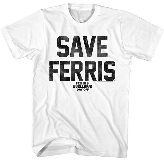 Ferris Bueller's Day Off Save Ferris Again White T-Shirt