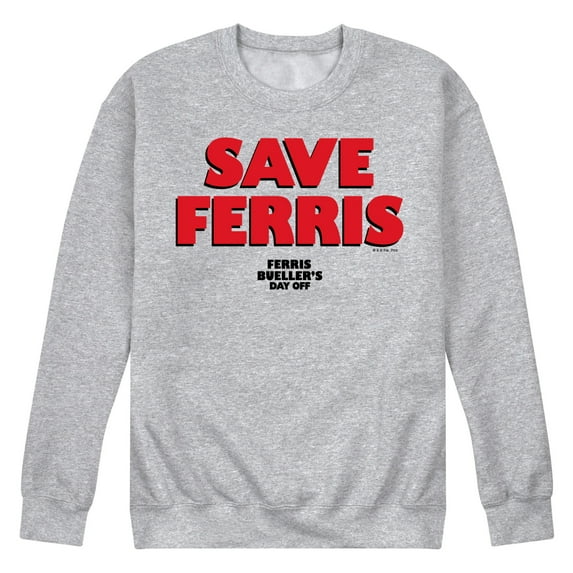 Ferris Bueller's Day Off - Save Ferris - Men's Crew Neck Fleece Pullover
