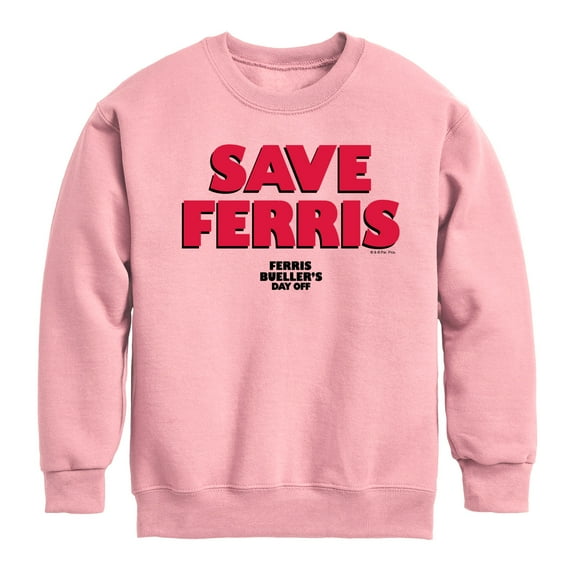 Ferris Bueller's Day Off - Save Ferris - Toddler And Youth Crewneck Fleece Sweatshirt
