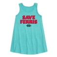 thumbnail image 1 of Ferris Bueller's Day Off - Save Ferris - Toddler and Youth Girls A-line Dress, 1 of 4