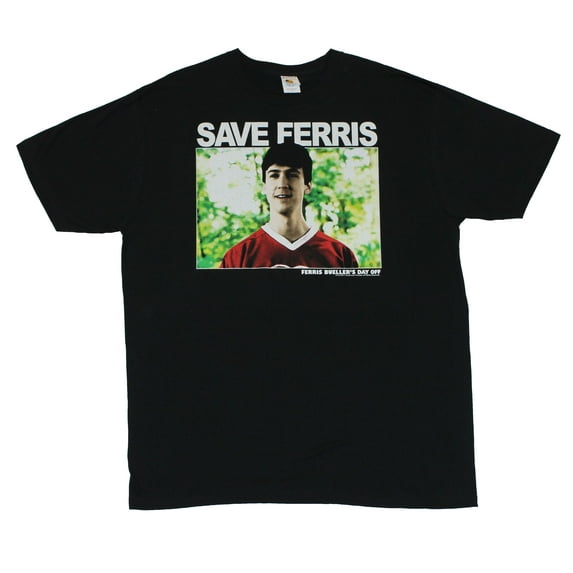 Ferris Buellers Day Off Mens T-Shirt - Cameron Fry Photo Image on Black