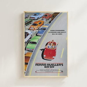 Ferris Buellers Day Off Movie Poster, 24x36 UNFRAMED