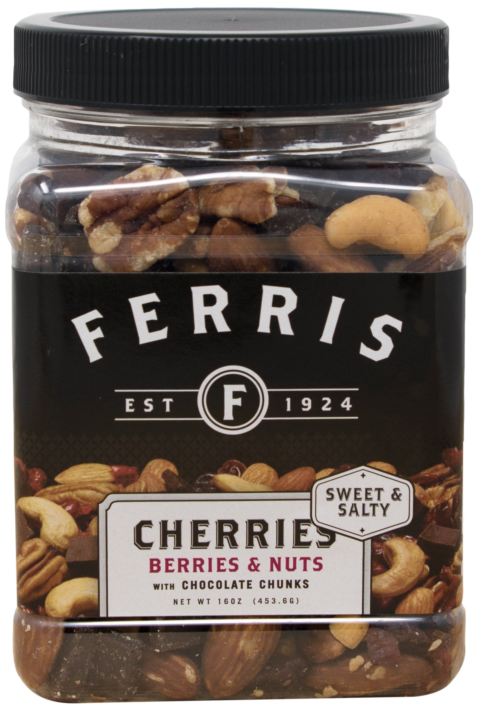 Ferris Coffee & Nut BDF6 Cherries Berries & Nuts, Chocolate Chunks Roasted & Salted Mix, 16