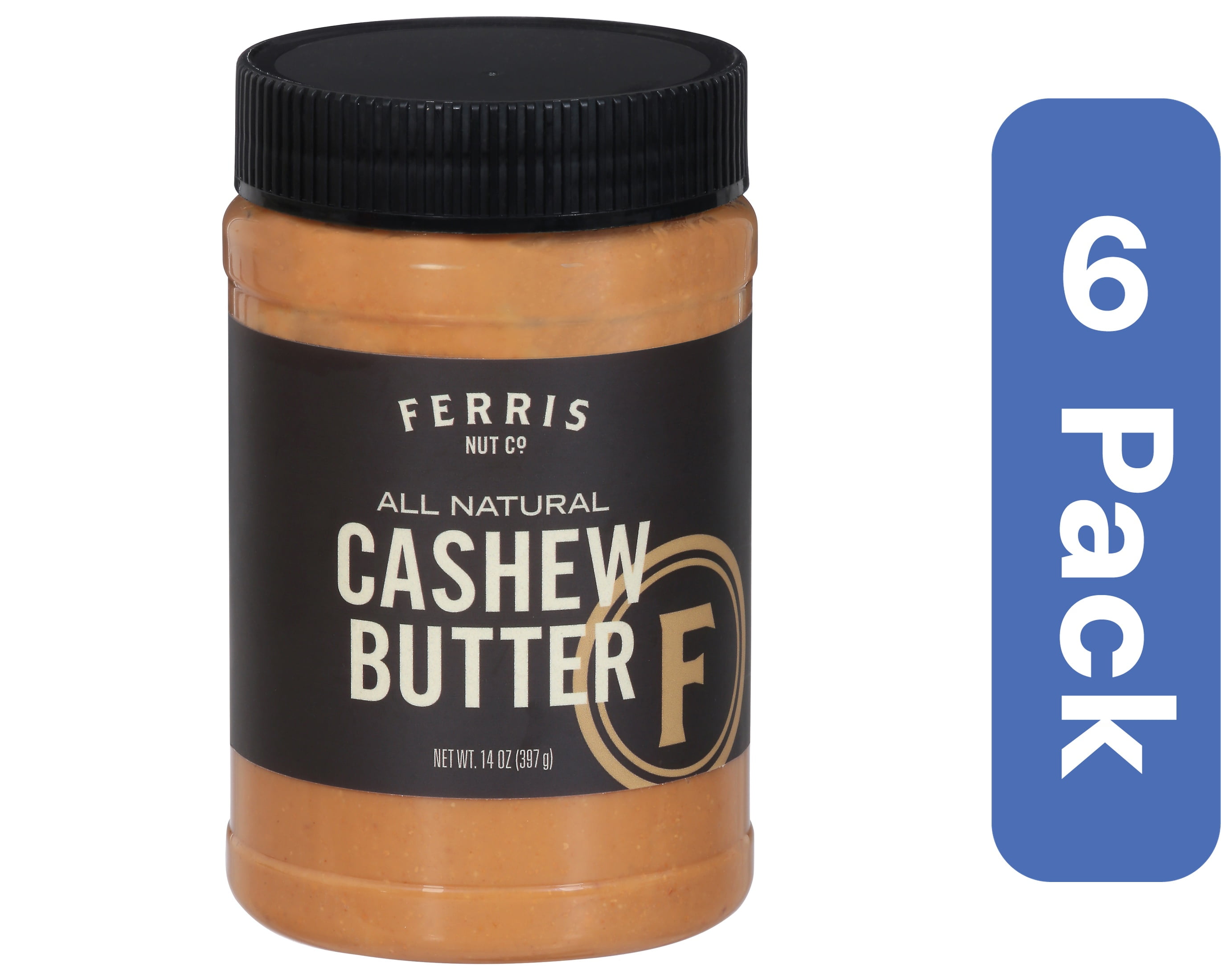 Ferris Coffee & Nut Cashew Butter Smooth 14 oz (Pack of 6)