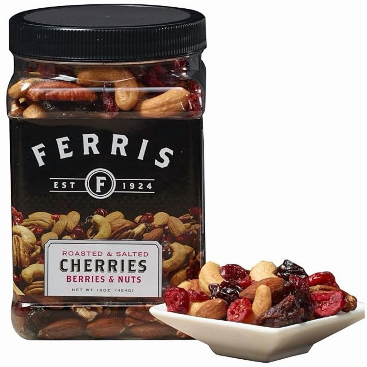 Ferris Coffee & Nut Cherries Berries & Nuts, Roasted & Salted Mix, 16 Ounce
