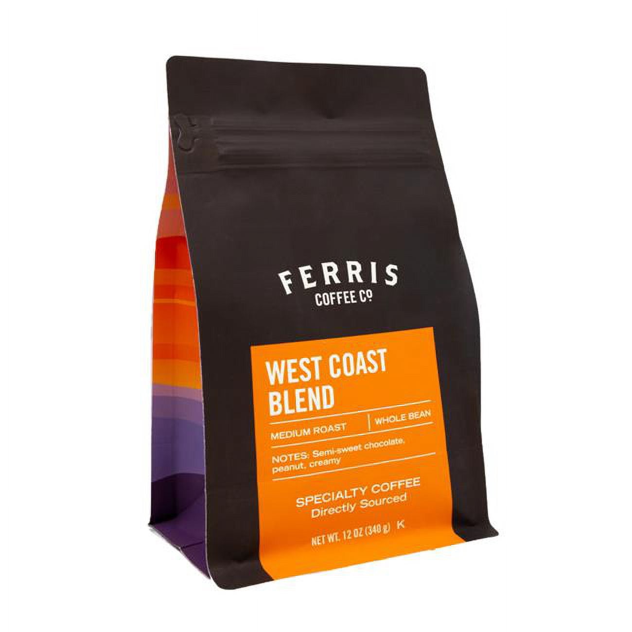 Ferris Coffee & Nut KHRM00380319 12 oz Whole Bean West Coast Blend Coffee