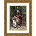 thumbnail image 1 of Ferris, Jean Leon Gerome 23x32 Gold Ornate Wood Framed with Double Matting Museum Art Print Titled - Hiawathas Wedding Journey - Longfellow, 1 of 4