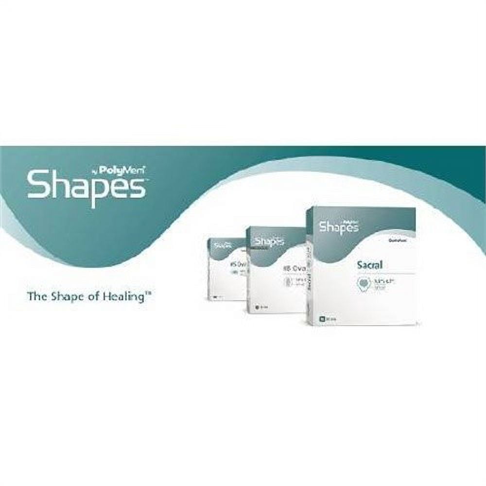 Ferris Manufacturing PolyMem Shapes Adhesive Dressing, Quadrafoam 3.5 X ...