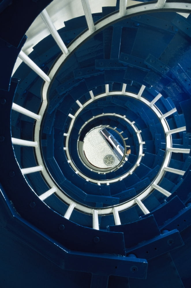 Ferris Point Lighthouse Larne County Antrim Ireland Spiral Staircase In Lighthouse Canvas Art - Richard Cummins Design Pics (12 x 19)