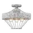 thumbnail image 1 of Wry Lighting Ferris 3-light Semi-Flush Mount in Oyster, 1 of 4