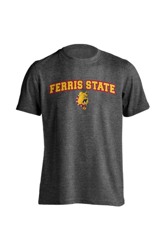 Ferris State University Bulldogs Classic Arch with Mascot Short Sleeve T-Shirt
