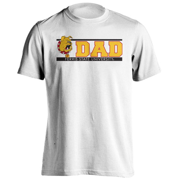 Ferris State University Bulldogs Dad Proud Parent Short Sleeve T-Shirt
