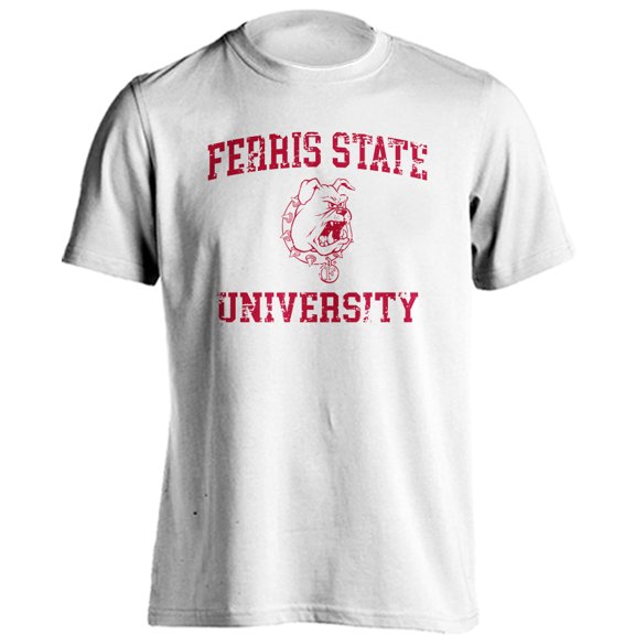 Ferris State University Bulldogs FSU Distressed Retro Short Sleeve T-Shirt