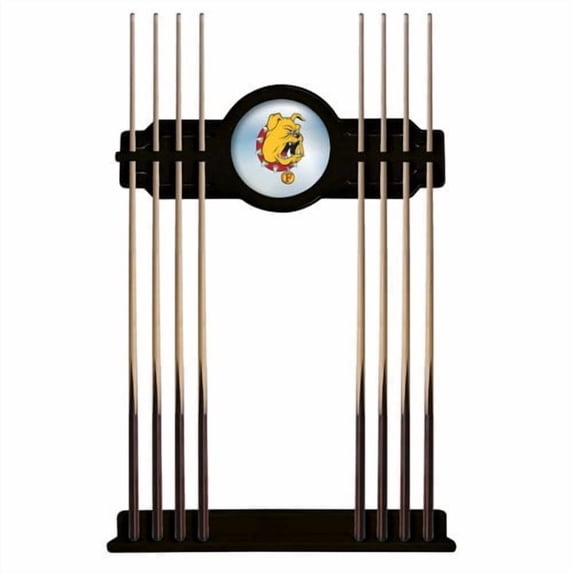 Ferris State University Solid Wood Cue Rack with a Black Finish
