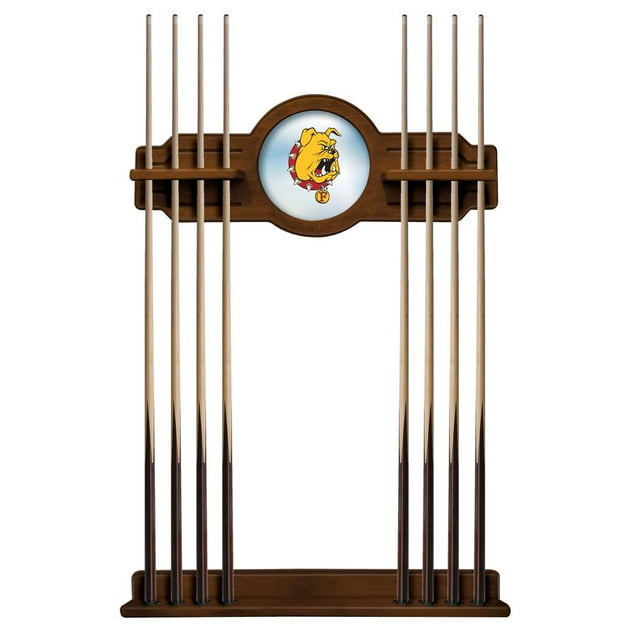 Ferris State University Solid Wood Cue Rack with a Chardonnay Finish