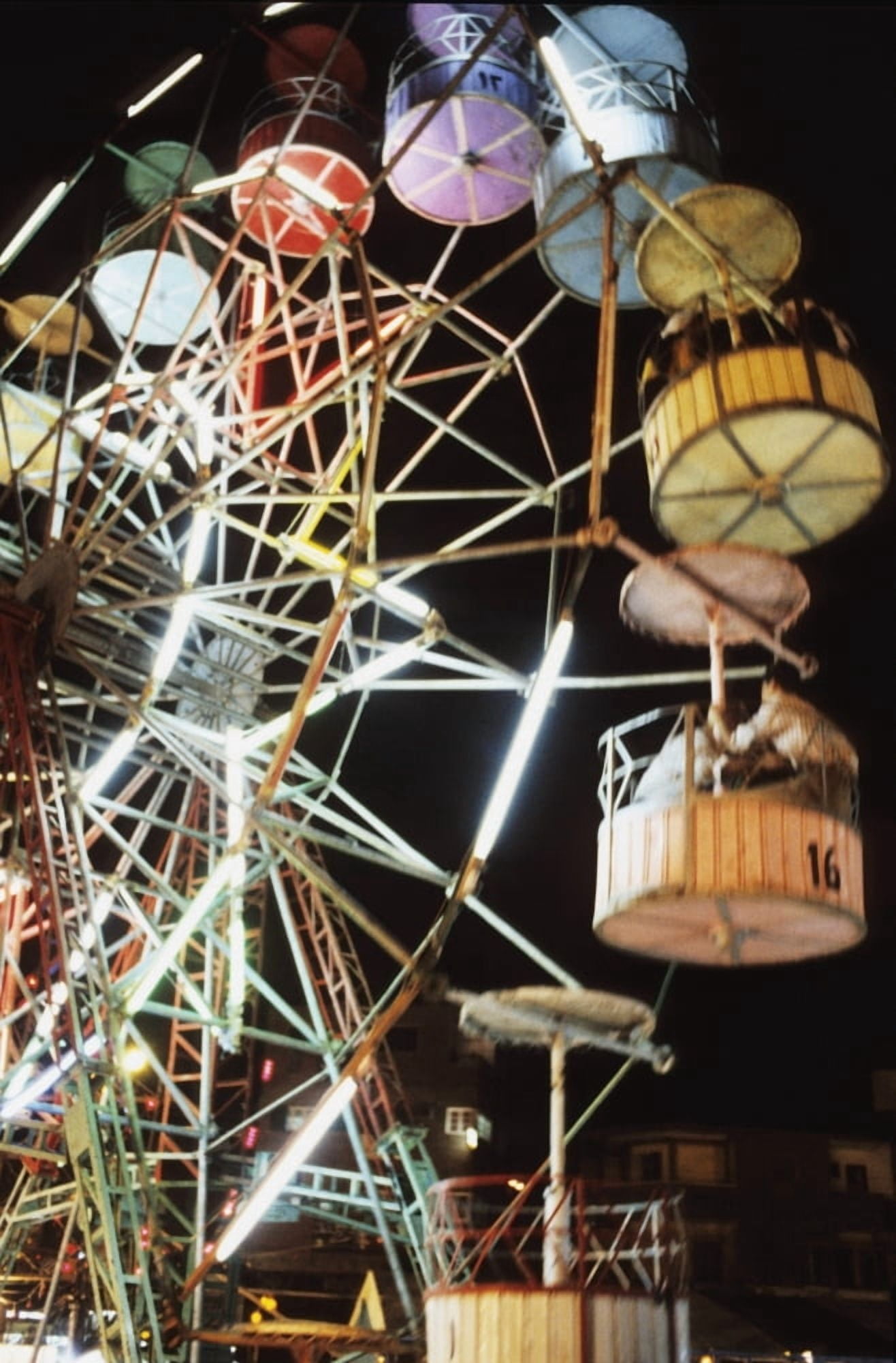 Ferris Wheel At Fairground Canvas Art - James Morris Design Pics (22 x 34)