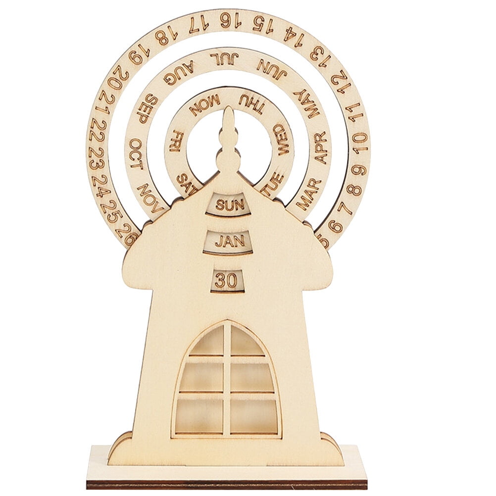 Ferris Wheel Calendar Kids Wooden Puzzles 100 Day Countdown Office