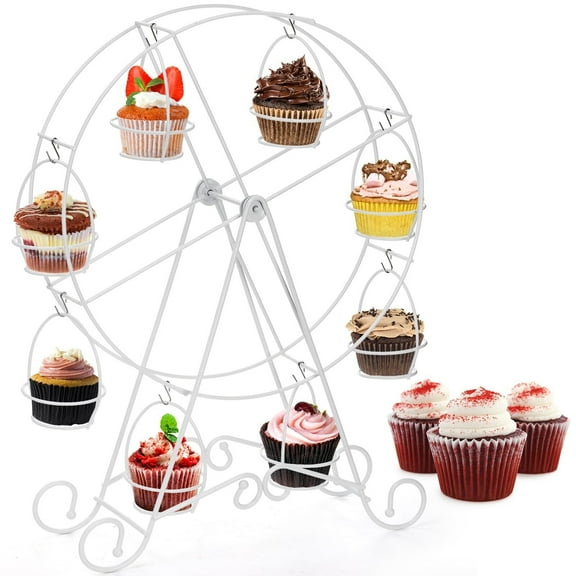 Ferris Wheel Cupcake Stand, Cupcake Serving Holder for Carnival and Circus Theme Party, Cupcake Display Rack for Candy Cupcake Cookies Dessert Wedding Party Furnishing