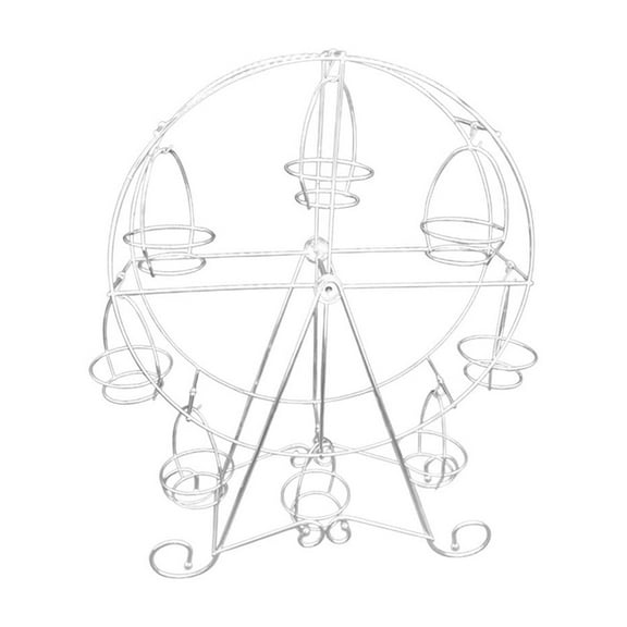 Ferris Wheel Cupcake Stand for Wedding and Party Decor, 360-Degree Rotating Dessert Display with Elegant Design, Ideal for Carnival, Circus Theme Events, 1 Pack