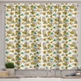thumbnail image 1 of Ferris Wheel Kitchen Curtains, Funfair at Autumn Season with Colorful Trees Balloons and Tent Pattern, Two Panels Drapes with Rod Pocket Room Decor, 55" X 45", Ivory Multicolor, by Ambesonne, 1 of 3