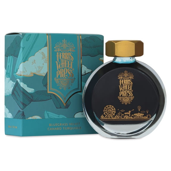Ferris Wheel Press Fountain Pen Ink - Bluegrass Velvet, 38 ml